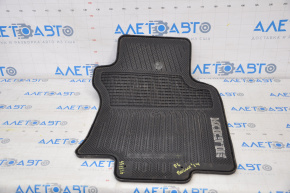Carpet interior front left Nissan Rogue 14-20 rubber black