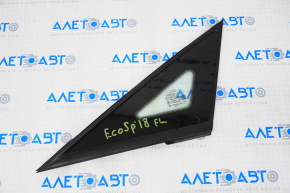 Window blind glass front left Ford Ecosport 18-22 black molding