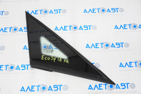 Window blind glass front right Ford Ecosport 18-22 black molding