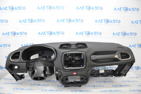 Torpedo front panel with AIRBAG Jeep Renegade 15-17 black