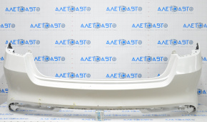 Bare rear bumper Kia Optima 16-18 pre-rest without parking sensors white, nice, scratches