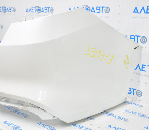 Bare rear bumper Kia Optima 16-18 pre-rest without parking sensors white, nice, scratches