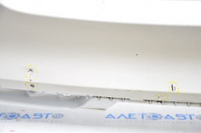Bare rear bumper Kia Optima 16-18 pre-rest without parking sensors white, nice, scratches
