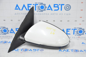 Left side mirror complete Kia Optima 16-18 5 pins, turn signal, white, scratches