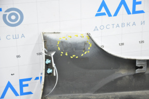 Left threshold Kia Optima 16-20 white, dented, broken creases, scratches