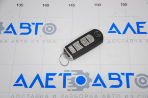Mazda 3 14-18 BM 4 button key, worn chrome