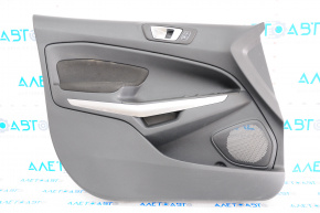 Door trim card front left Ford Ecosport 18-19 black