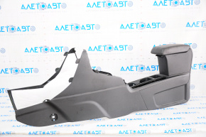 Central console with armrest Ford Ecosport 18-22 black, scratch, broken fastener, cracked