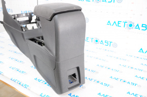 Central console with armrest Ford Ecosport 18-22 black, scratch, broken fastener, cracked