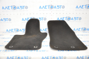 Set of floor mats for Jeep Renegade 15-18 black cloth, burnt