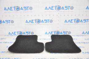 Set of floor mats for Jeep Renegade 15-18 black cloth, burnt