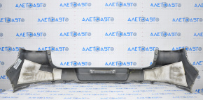 Rear bumper bare VW Tiguan 12-18 rest upper part silver, broken fastener, dented