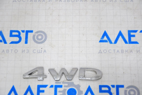 Emblem inscription 4WD tailgate Ford Ecosport 18-22 chrome