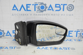 Right side mirror complete Ford Focus mk3 15-18 rest 8 pins, turn signal, heated, black