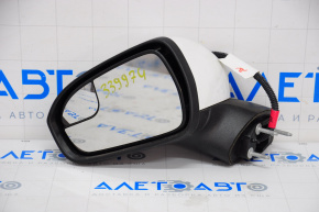 Left side mirror complete Ford Fusion mk5 13-17 3 pins, white, scratch