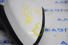 Left side mirror complete Ford Fusion mk5 13-17 3 pins, white, scratch