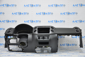 Torpedo front panel with AIRBAG VW Tiguan 09-18 black, scratches
