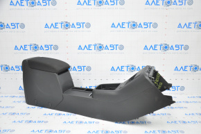 Central console armrest and cup holder VW Tiguan 09-18 cloth black, scratches, worn