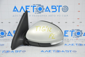 Left side mirror complete VW Tiguan 09-17 6 pins, turn signal, heated, silver