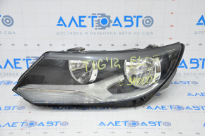 Headlight front left VW Tiguan 12-18 bare rest halogen, for polishing