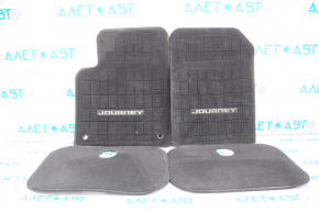 Dodge Journey 11 interior floor mats set - black cloth, dry cleanable