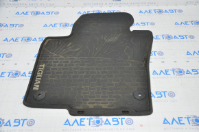 Floor mat front left VW Tiguan 09-17 rubber black