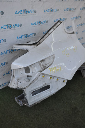 Quarter wing rear right Kia Optima 16-20 white, dented, small bumps