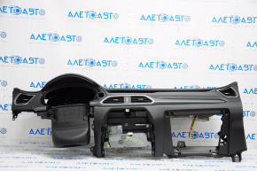 Torpedo front panel with AIRBAG Mazda CX-9 16-23 black
