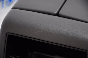 Central console armrest and cup holders Mazda CX-9 16-23 leather black, scratches