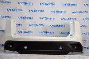 Rear bumper bare Mazda CX-9 16-23 white 25D, without parking sensor, scratches