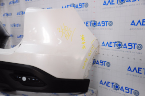 Rear bumper bare Mazda CX-9 16-23 white 25D, without parking sensor, scratches