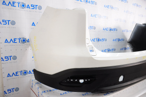 Rear bumper bare Mazda CX-9 16-23 white 25D, without parking sensor, scratches