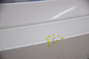 Rear bumper bare Mazda CX-9 16-23 white 25D, without parking sensor, scratches