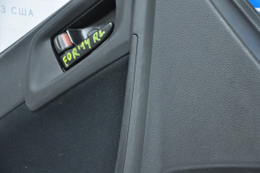 Door trim card rear left Subaru Forester 14-15 SJ cloth black, broken crepe, worn