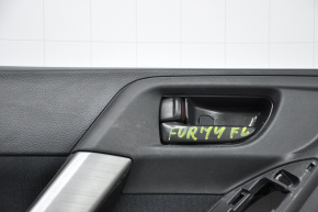 Door trim card front left Subaru Forester 14-15 SJ cloth black, worn