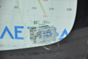 Subaru Forester 14-16 SJ windshield with heated wiper area, scale from the inside