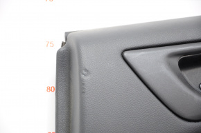 Door trim card rear right Subaru Outback 15-16 black leather, leather defect
