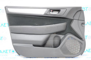 Door trim card front left Subaru Outback 15-16 black leather, rubbed