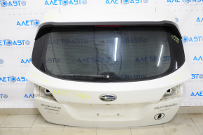 Trunk door assembly Subaru Outback 15-19 white K1X