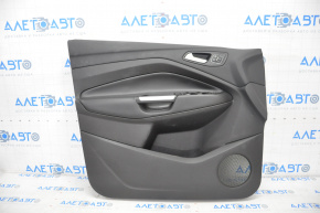 Door trim card front left Ford Escape MK3 17-19 rest, black, chrome handle