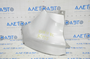 Rear bare bumper left Ford Escape MK3 17-19 rest, silver, fasteners torn