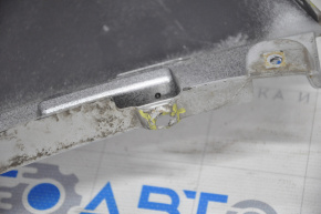 Rear bare bumper left Ford Escape MK3 17-19 rest, silver, fasteners torn