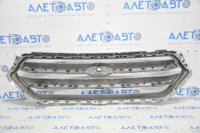 Radiator grill grill Ford Escape MK3 17-19 rest, gray with chrome, chip on chrome