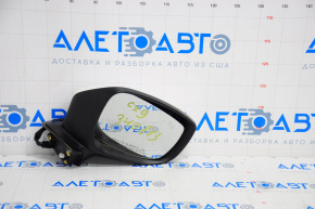 Right side mirror assembly Mazda CX-9 16-17 7 pins, BSM, turn signal, white, scale