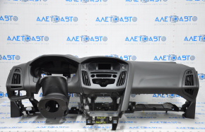 Dashboard front panel with AIRBAG Ford Focus mk3 15-18 rest black