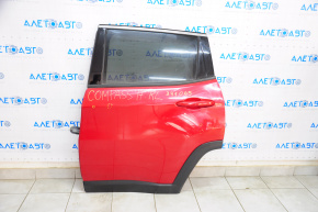 Door assembly rear left Jeep Compass 17-24 red PRM, dents