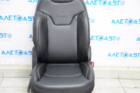 Passenger seat Jeep Compass 17-20 airbag, leather black