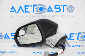 Left side mirror complete Lincoln MKZ 13-16 15 pins, auto-dimming, heated, turn signal, black, scale