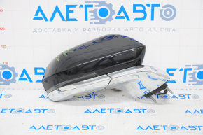 Side mirror right complete Lincoln MKZ 13-16 13 pins, BSM, auto-dimming, turn signal, black