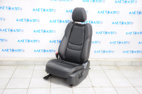 Driver's seat Mazda CX-9 16- without airbag, electric, leather black, not working motor front-rear